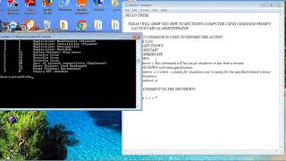 HOW TO SHUTDOWN A COMPUTER USING CMD