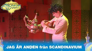 Jag Är Anden Inspelad På Äventyret Aladdin I Scandinavium I Äventyret Aladdin