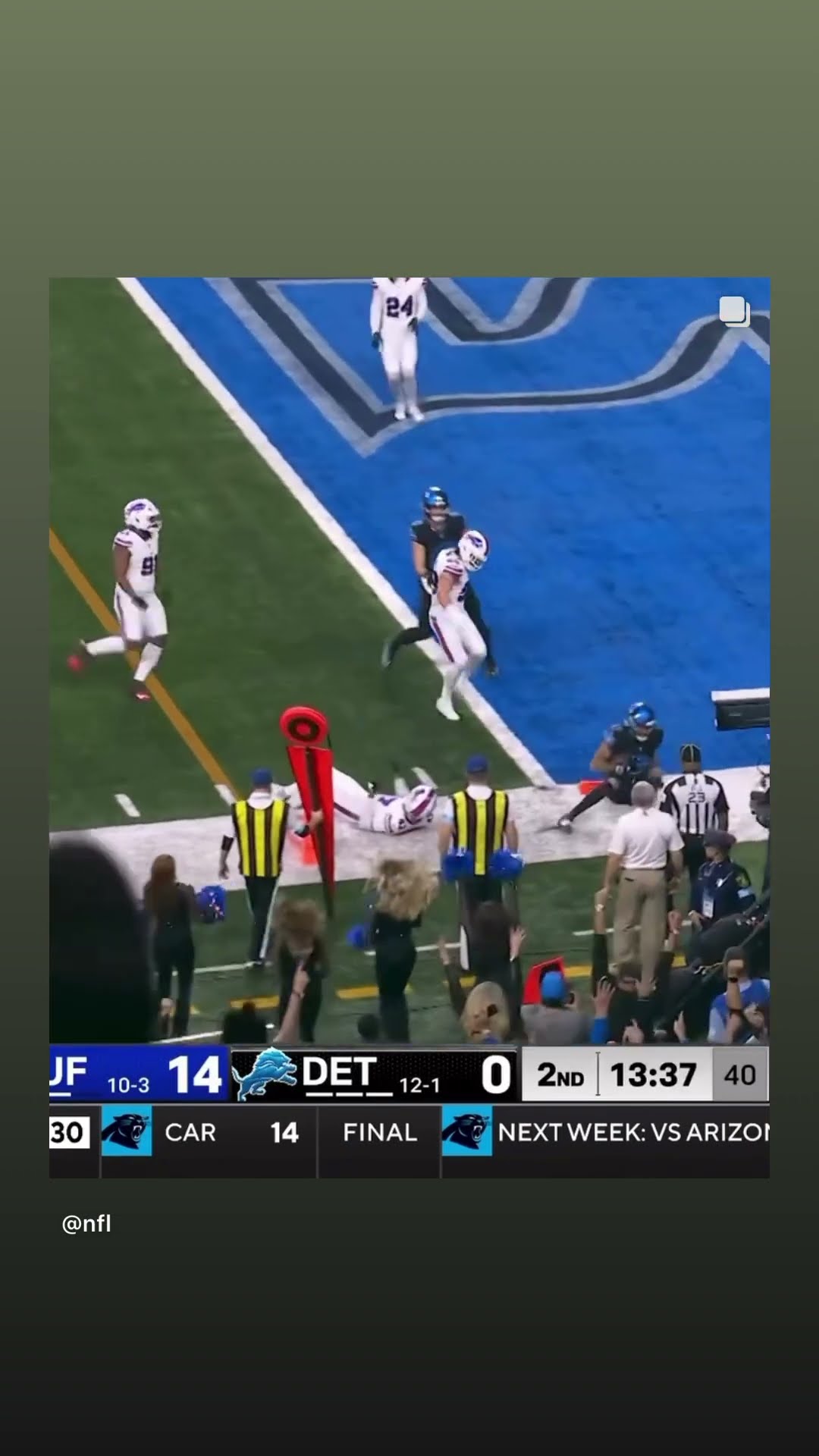 A stellar effort ? #hoodnews #detroitlions #buffalobills #TimPatrick #touchdown #omg #wow #how