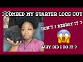 I combed out my Starter Locs after 5 months | plus giveaway