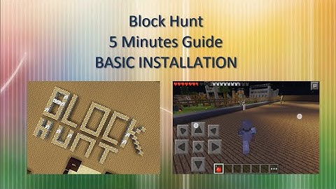 5 minutes installation guides | MCPE BlockHunt mini-game | pocketmine