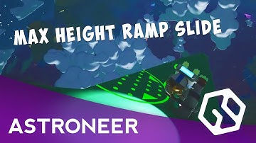 Astroneer - Ramp slide from MAX HEIGHT to Center of World (Proving the world is round)