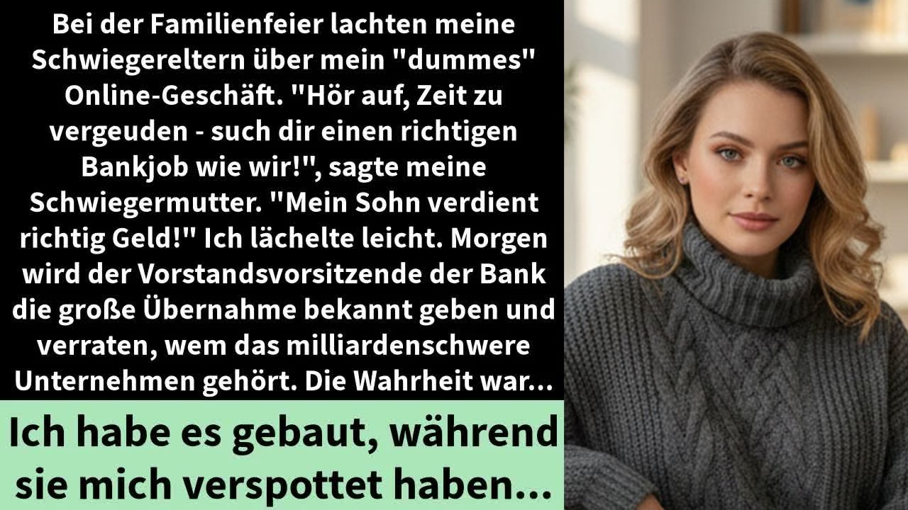 Meine Schwiegereltern lachten über mein „dummes“ Online-Business – bis sie die Wahrheit sahen