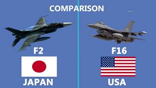 Comparison of the Japan F2 vs USA F16 Fighter jet
