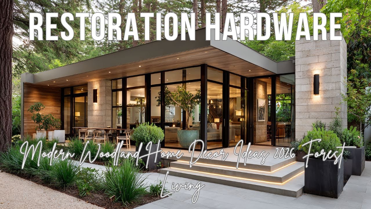 Modern Woodland Home Decor Ideas 2026 Inspired by Restoration Hardware and Forest Living