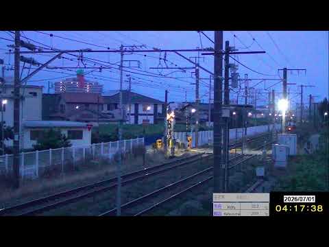 JR 中央本線ライブカメラ② （春日居町 ⇔ 石和温泉）下り甲府、松本方面【6月】