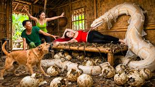 72 Hours Of Terror: Giant White Python Surrounds Sleeping Girl As Baby Snakes Hatch Everywhere!