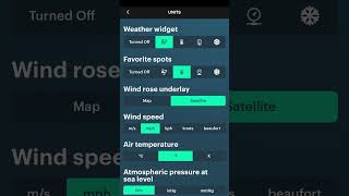 Windy General settings screenshot 3