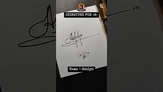 Ashlyn | How to Create a SIMPLE Signature Idea for letter A | sbtellme #signature #shorts Ashlyn | How to Create a SIMPLE Signature Idea for letter A | sbtellme #signature #shorts