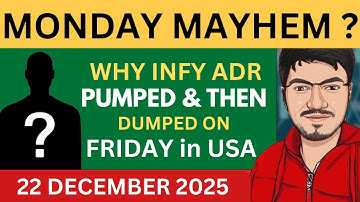 Nifty & Bank nifty prediction for tomorrow for monday | INFY ADR GLITCH PUMP & DUMP NEWS
