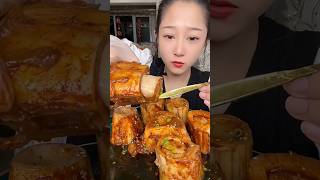Crazy Bone Marrow Eating Challenge 😱🔥 So Satisfying! #shorts