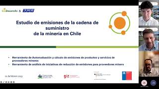 Webinar GIZ Lanzamiento estudio emisiones proveedores minería Chile