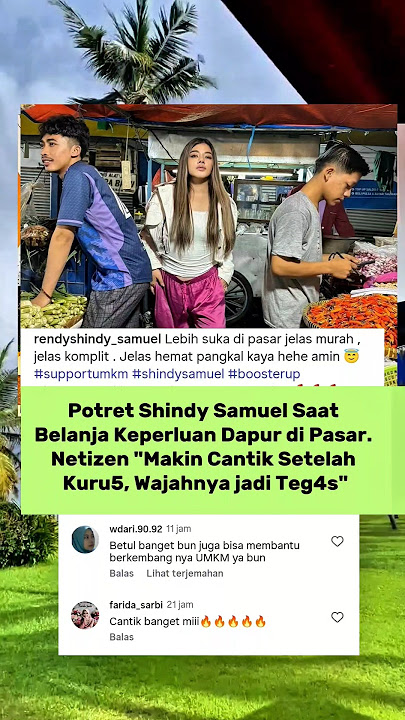 Potret Shindy Samuel Saat Belanja Keperluan Pasar. Makin Kuru5 dan Cantik