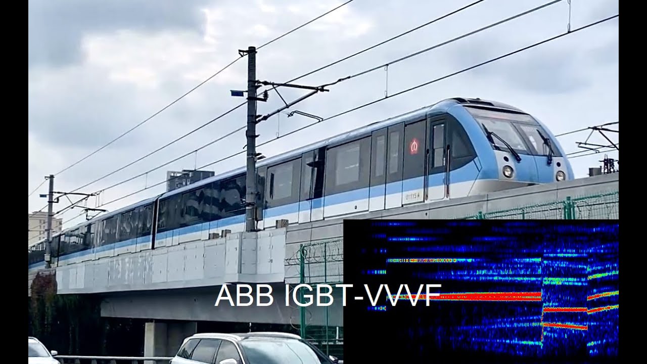 [Inductor-Recorded Traction Motor Sound] Nanjing Metro Line 1 ABB IGBT-VVVF (BORDLINE CC750)