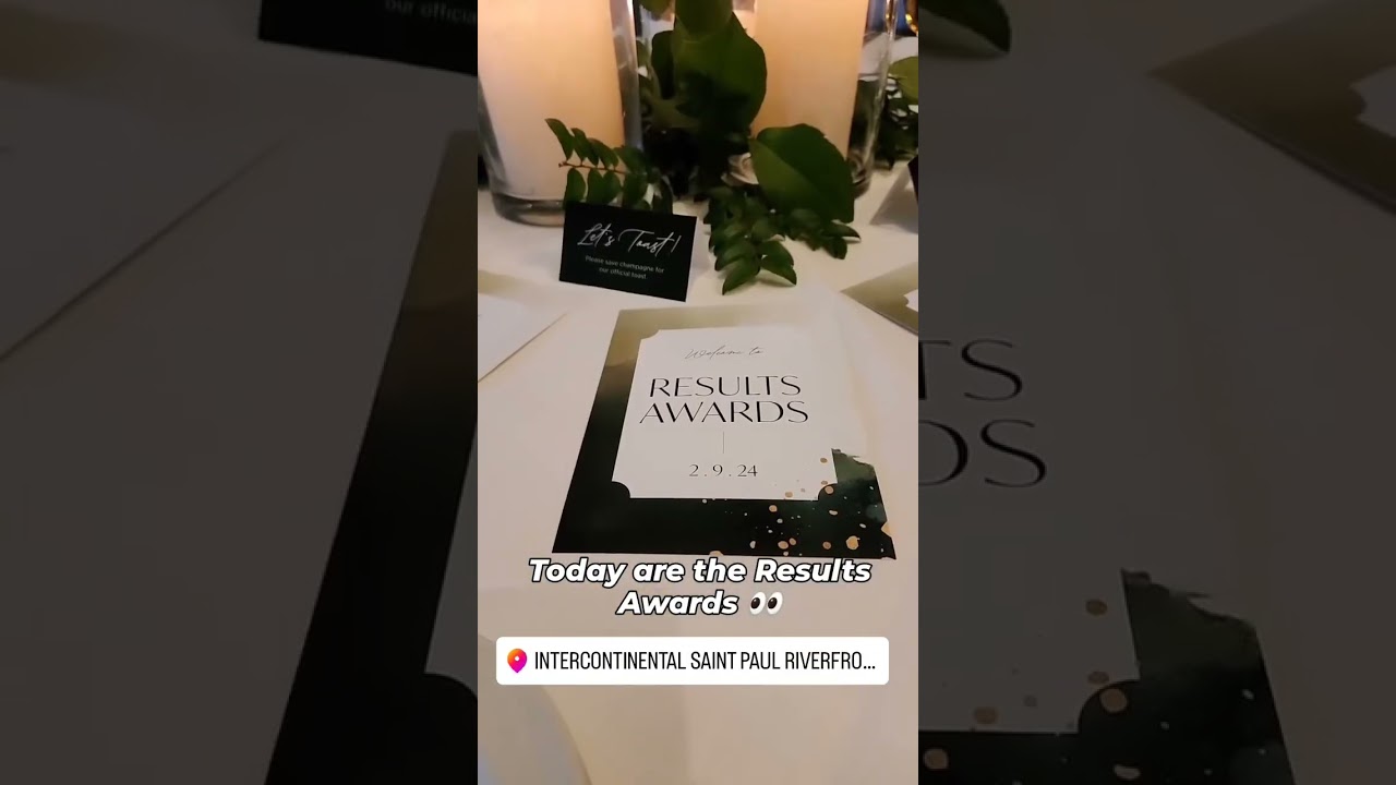 Today is the Results Awards!! 😁💥 