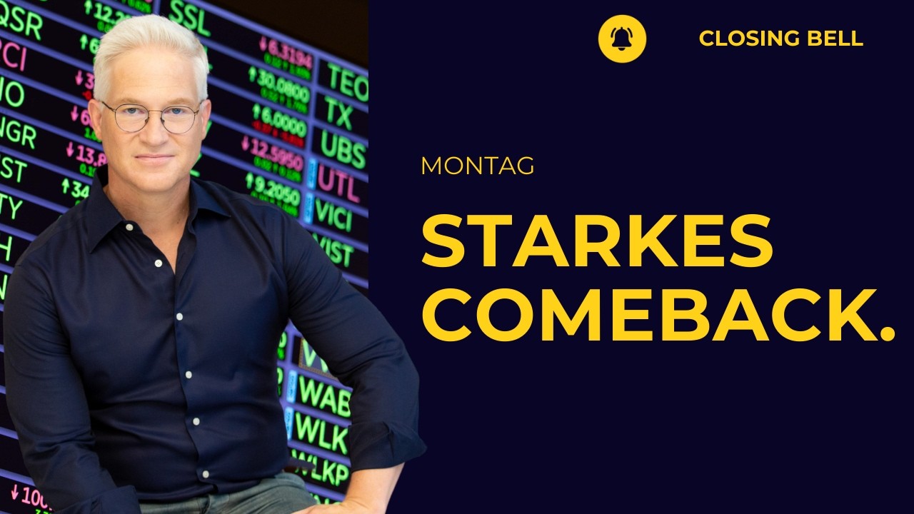 Comeback vom Tagestief | KI, Energie und Rüstung führen an | MongoDB bricht 25% ein!