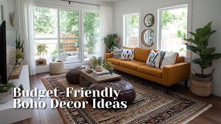 Transform Your Living Room with These Stunning Budget-Friendly Boho Decor Ideas