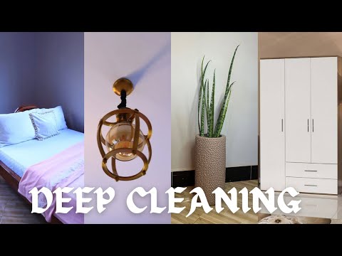 VLOG: Deep clean with me, New Wardrobe, Arranging my clothes in my new wardrobe.