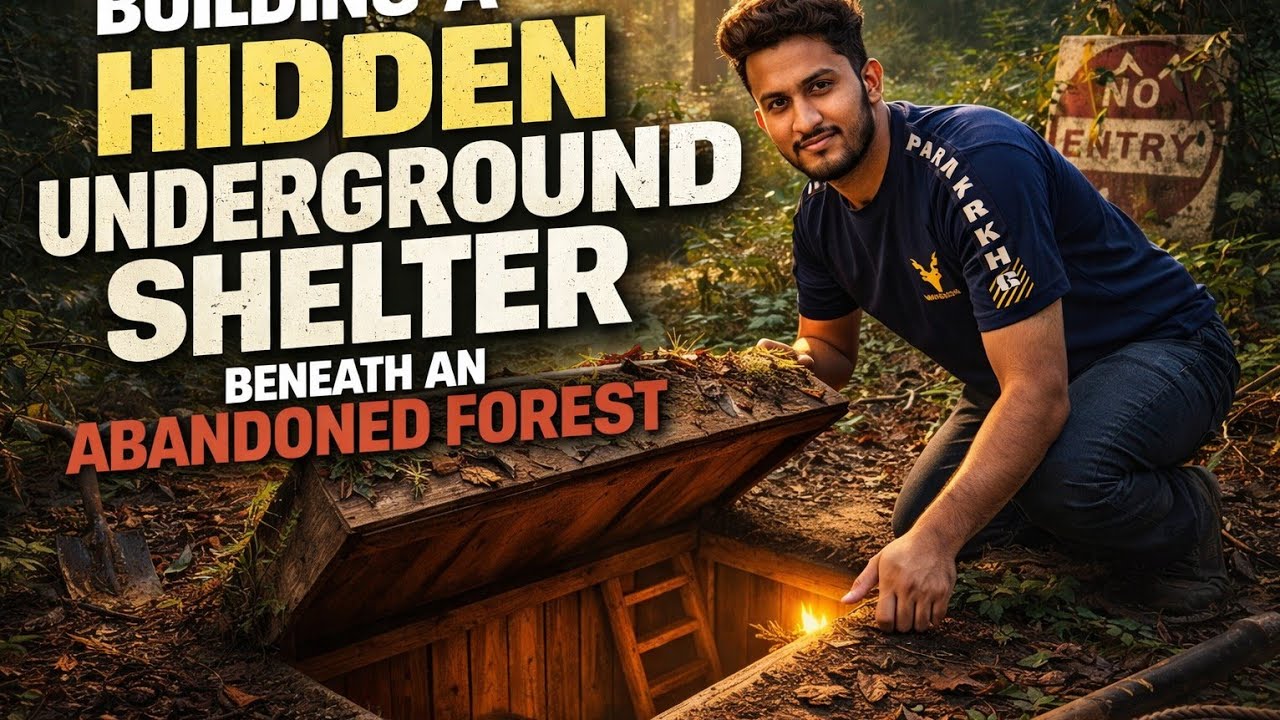 Building a Hidden Underground Shelter Beneath an Abandoned Forest