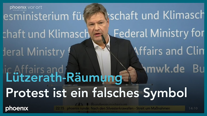 Robert Habeck zur Räumung von Lützerath am 11.01.23