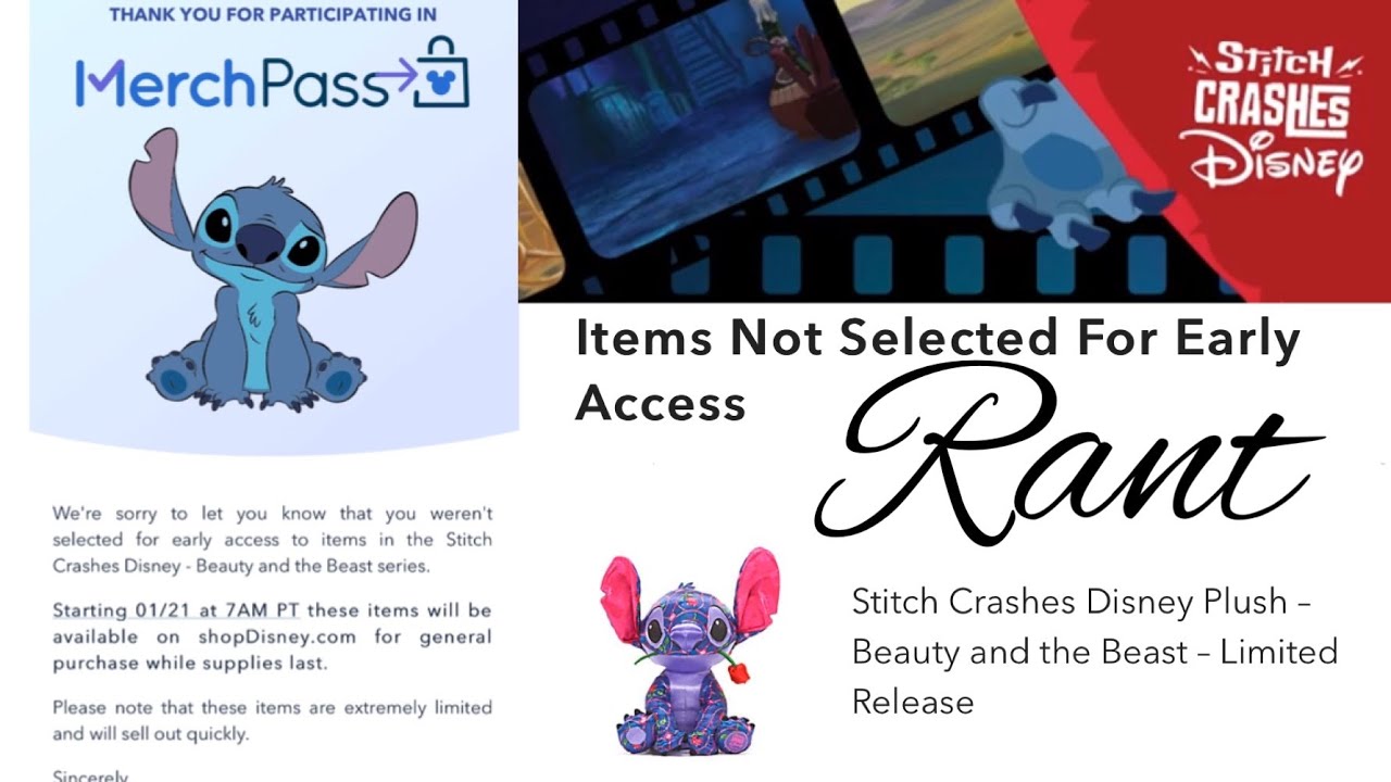 Stitch Crashes Disney January Merch Pass/Rant