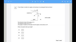 A-Level Physics Optics Multiple Choice Exam Practice. (Please check pinned comment)