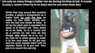 Frye's Baseball Scorekeeping 101 Lesson VIII (Self-Assessment Format)