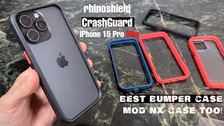 iPhone 15 Pro Max rhinoshield Crash Guard Bumper Case Review