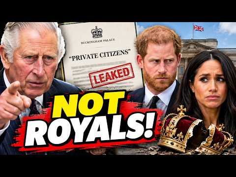 🚨BREAKING: "PRIVATE CITIZENS"?! Charles' INadequate Letter Won't Stop the Sussex Line-Steppers
