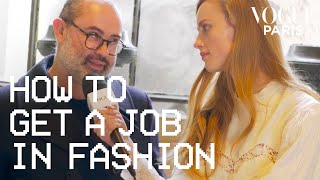 Rianne Van Rompaey asks Lucien Pagès how to get a job in fashion PR & Communications | Vogue Paris