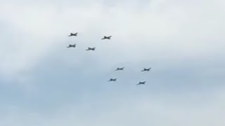 Flyover commemorating 70th anniversary of V-E Day