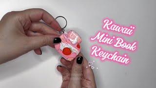 Kawaii Mini Squishy Book Keychain