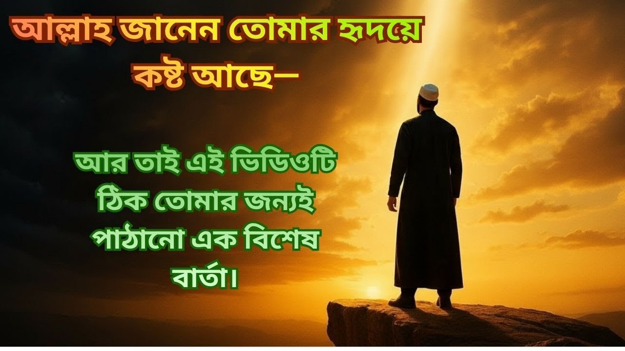 আল্লাহ জানেন তোমার হৃদয়ে কষ্ট আছে—আর তাই এই ভিডিওটি ঠিক তোমার জন্যই পাঠানো এক বিশেষ বার্তা।