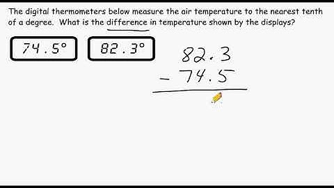 Word Problem - Decimal Subtraction