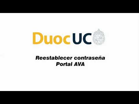 Restablecimiento Contraseñas AVA y portal