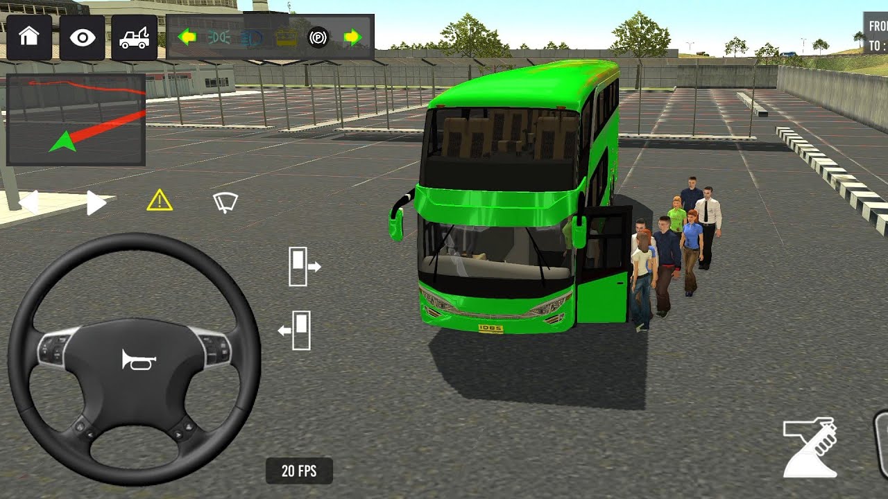 Euro Bus Driving Game 2024 Indonesia Bus Simulator Public Transportation Android Gameplay 795
