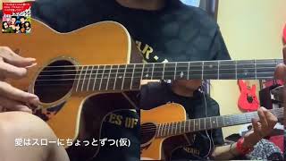 Video thumbnail of "愛はスローにちょっとずつ(仮) 弾き語り サザンオールスターズ untaro"