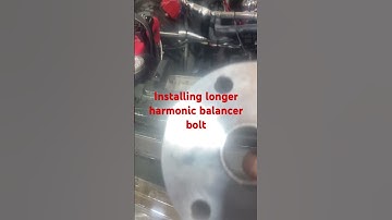 Installing harmonic balancer bolt