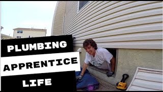 Plumbing Apprentice CB2 repairs broken water line