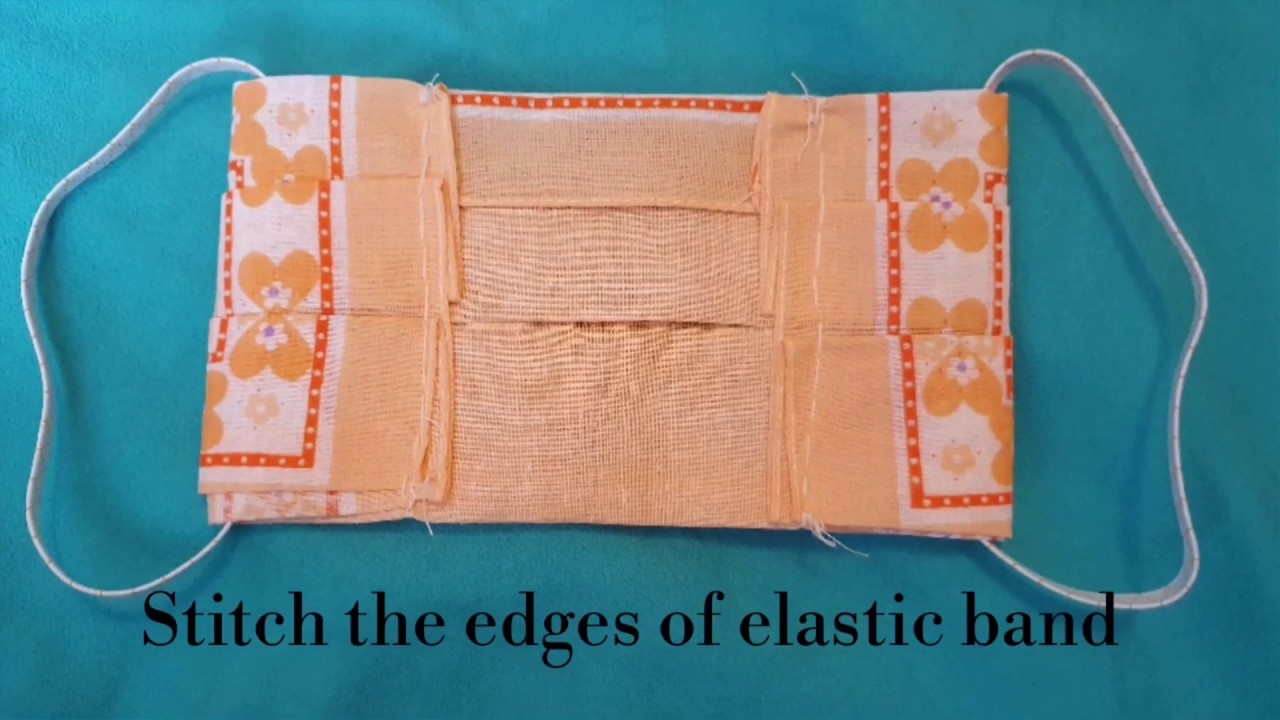 DIY face mask with handkerchief - YouTube