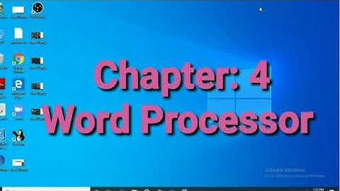 Class 3 Computer Chapter 4 Word Processor Part - 1