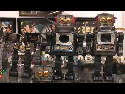 アルプス社　テレビジョンロボット修理しました。 ブリキのおもちゃ アルプス社 テレビジョン スペースマン