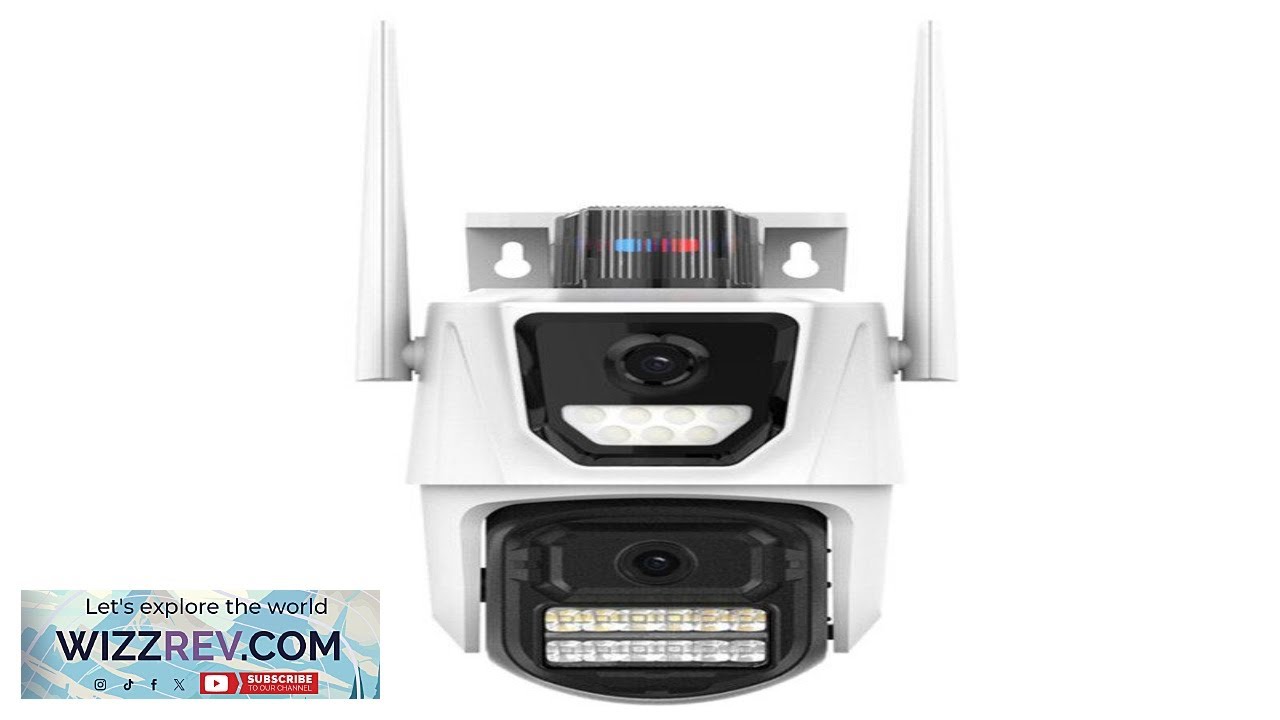 Guudgo 6MP Dual Lens Wireless Security Camera 360 Panoramic View AI Human