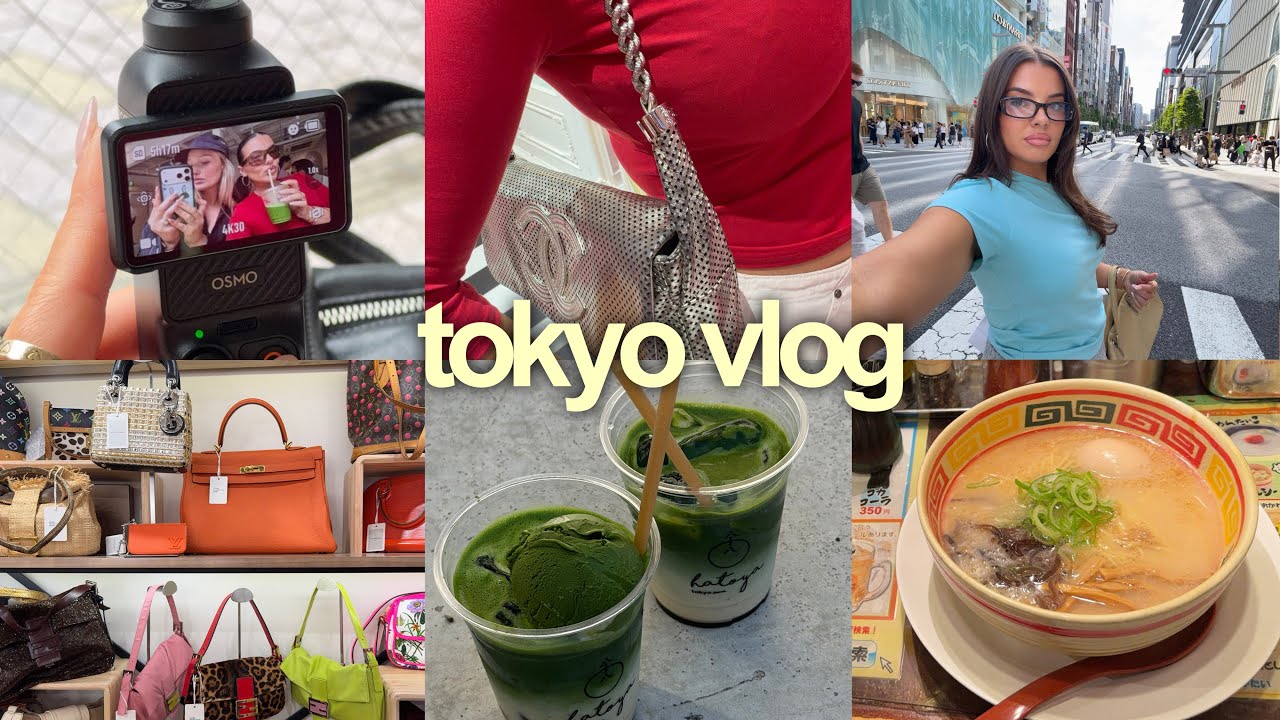 a week in tokyo 🍣🍡🌸🍜🇯🇵 shopping, food & matcha 🍵 