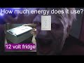 How much energy does a 12 volt fridge use? (Testing car fridge power demands)