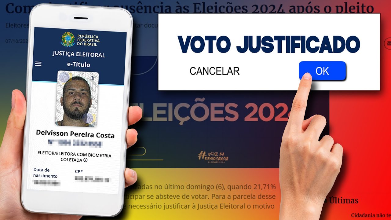 Como justificar o voto pelo e-titulo 2024 ATUALIZADO - YouTube