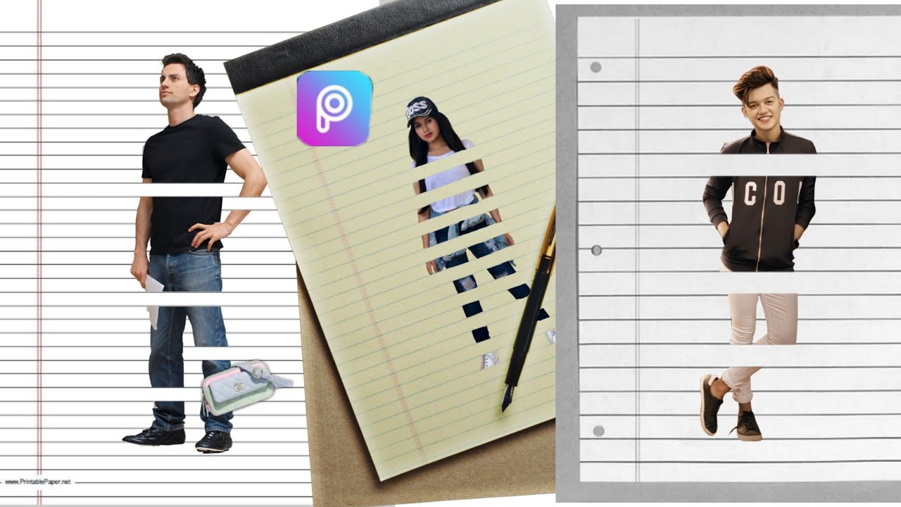 Notebook Concept Photo Editing | Paper Photo Editing in Picsart ...