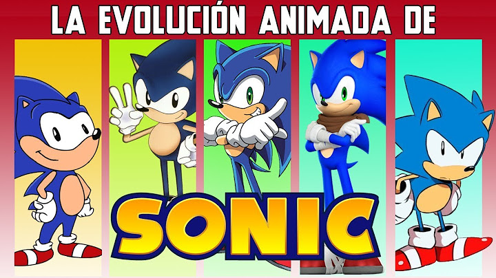 La evolución de Sonic en la animación
