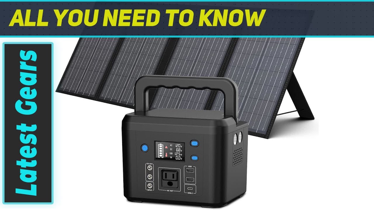 Powkey 200W Solar Generator & 60W Panel Kit: Ultimate Portable Power ...