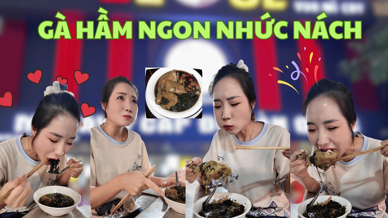 1 bát đùi gà hầm có 35k, đúng là gà hầm chợ quê rẻ thực sự ^^ #miloondiet #mukbang